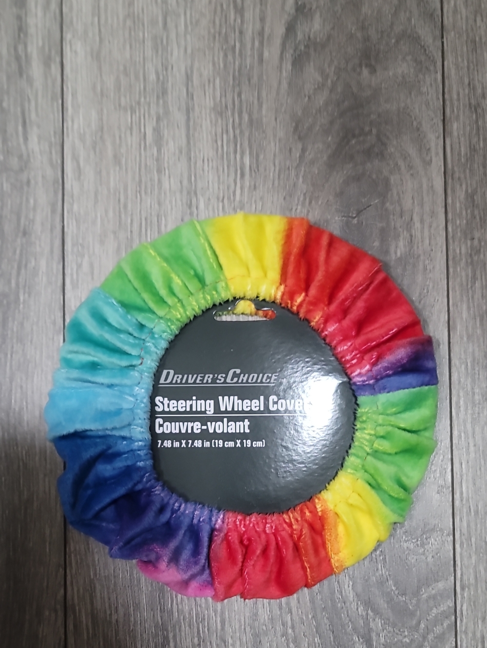 Driver's Choice Rainbow Multicolor Steering Wheel Cover
